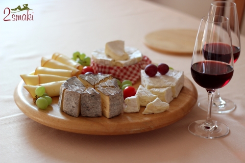 Sery Le Rustique - deska serów i wino