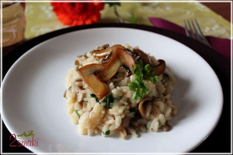 Risotto z pieczarkami