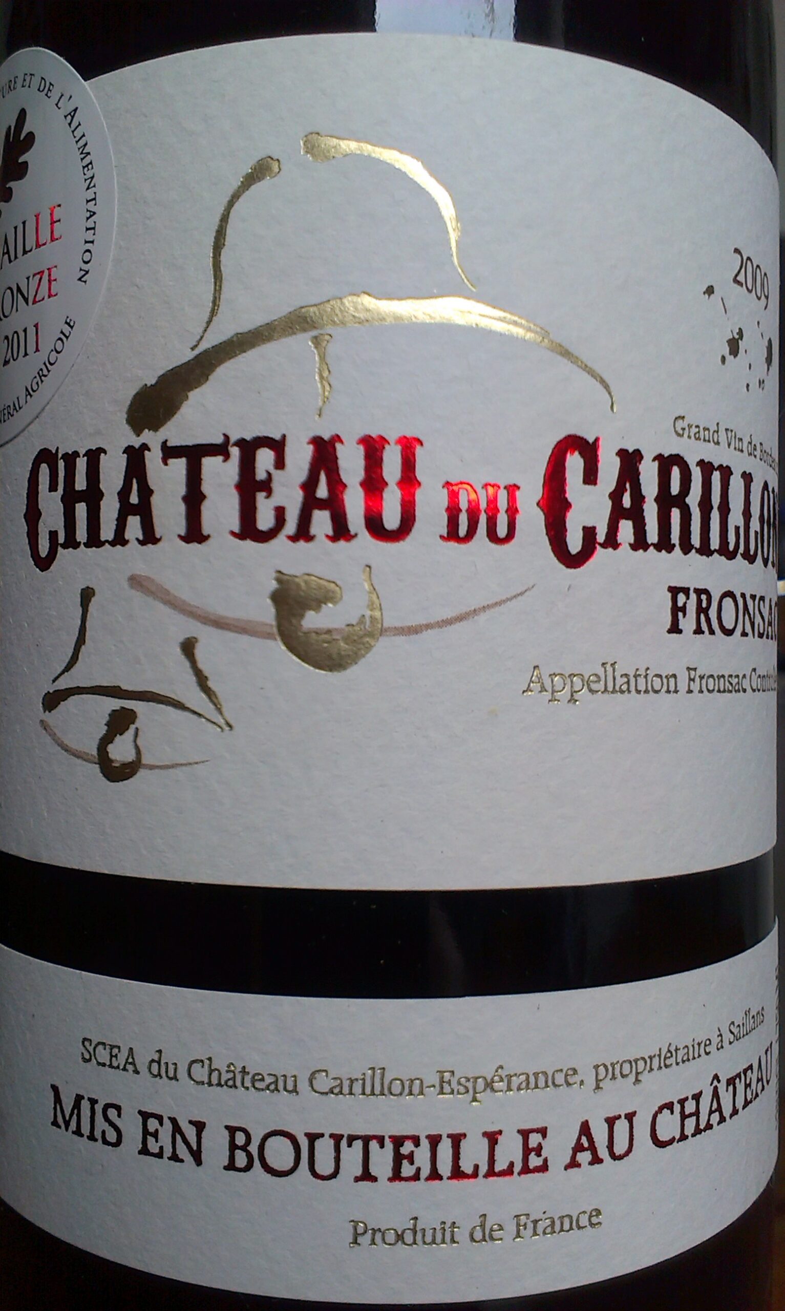 Château du Carillon Fronsac 2009