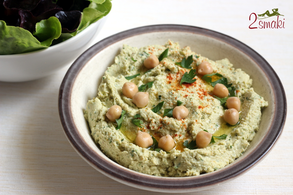 Hummus z natką pietruszki