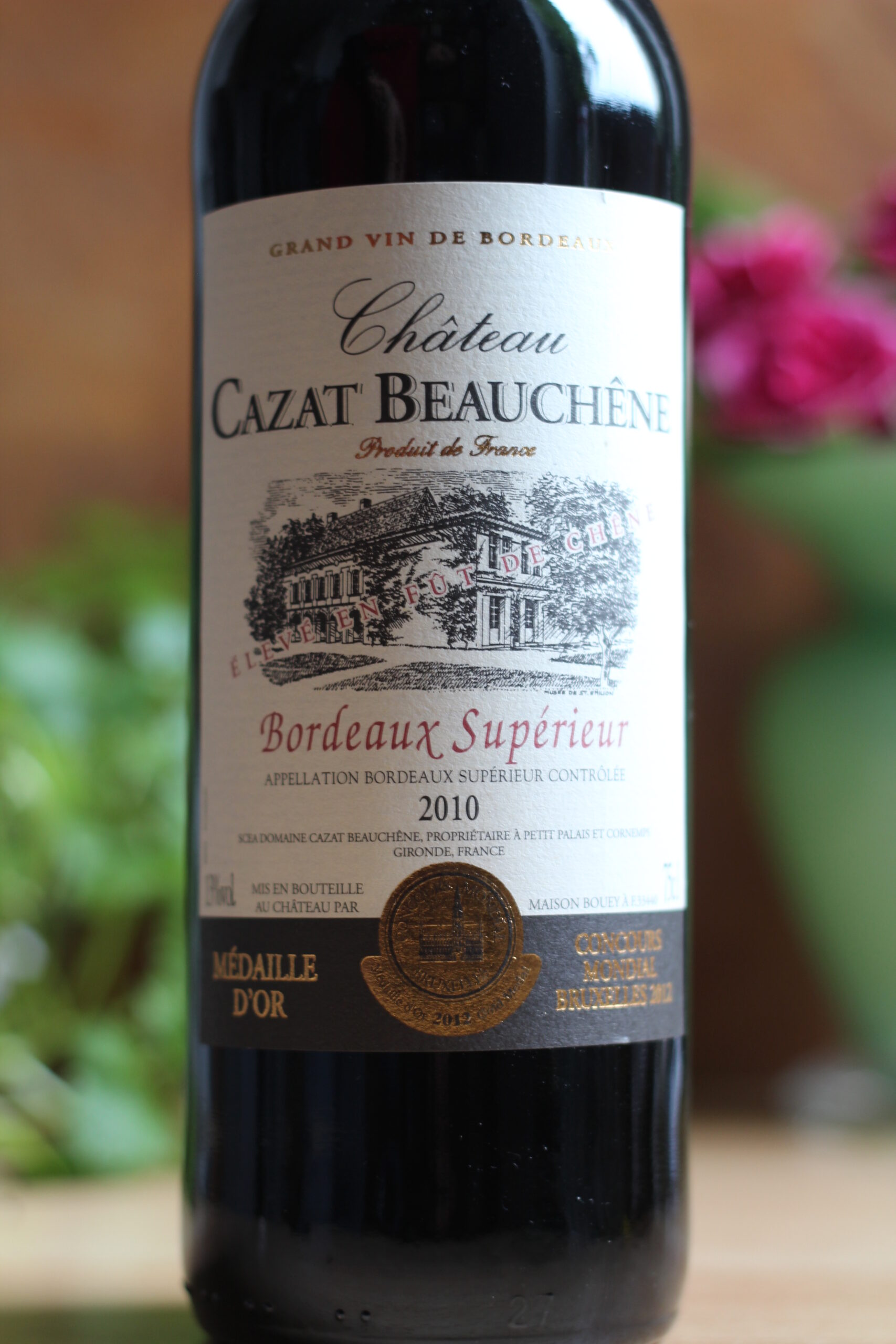 Chateau Cazat Beauchene Bordeaux Superieur 2010