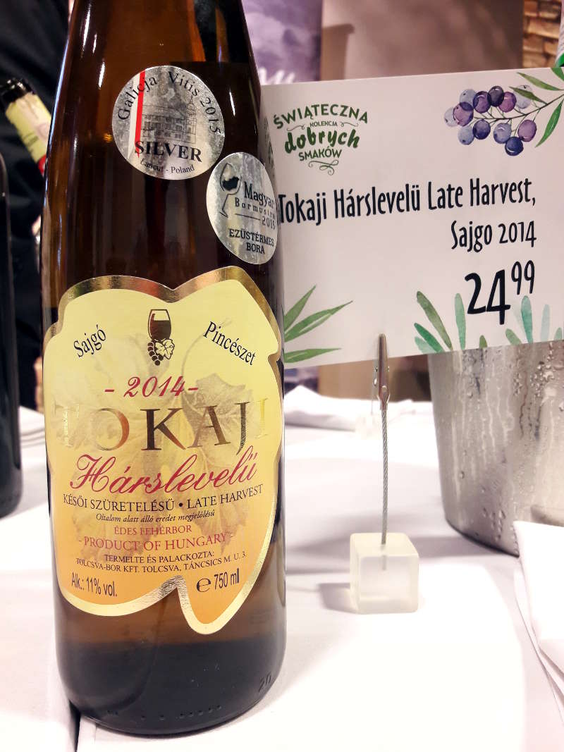 Tokaji Harslevelu Late Harvest Sajgo 2014