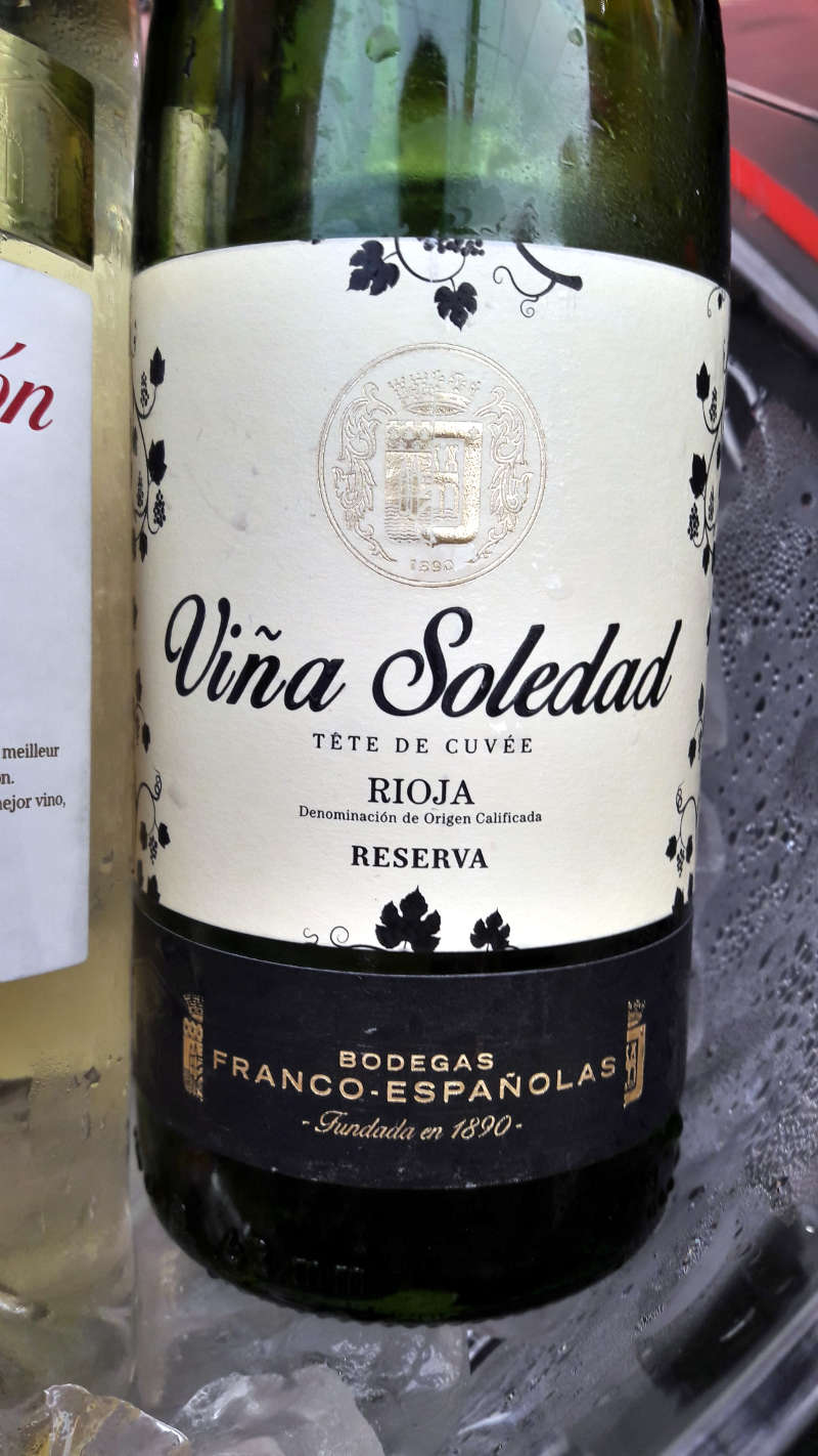 Vina Soledad Tete de Cuvee White Reserva Bodegas Franco-Espanolas